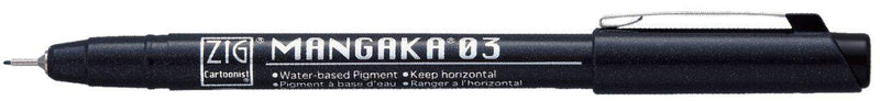 Feutre Mangaka noir à pointe fine 0.18/0.20/0.25/0.30/0.35/0.45 ou 0.65 mm
