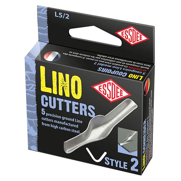 Boîte de 5 gouges pour linogravure Style n°2