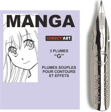 Plume Manga "G" (x3) Corect'art