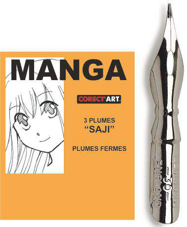 Plume Manga "SAJI" (x3) Corect'art