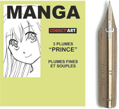 Plume Manga "PRINCE" (x3) Corect'art