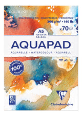 Bloc Aquapad Goldline 300 g/m² formats A6/A5/A4/A3