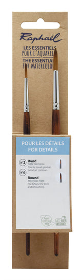 Pochette green 2 pinceaux pour détails