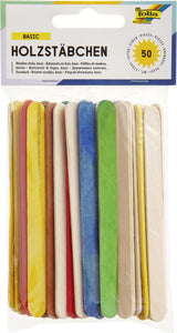 Bâtonnets en bois assortis