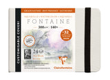 Carnet de voyage aquarelle Fontaine