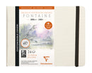 Carnet de voyage aquarelle Fontaine