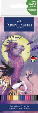 Pochette de 6 marqueurs Goldfaber Aqua Double Pointe Marqueurs Fantasy