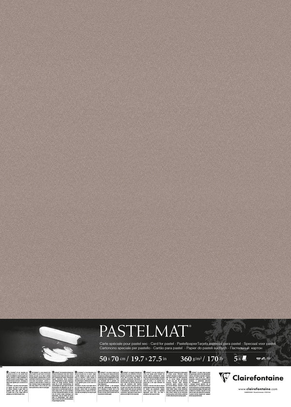 Bloc pastelmat format A5 4 couleurs et 12 feuilles