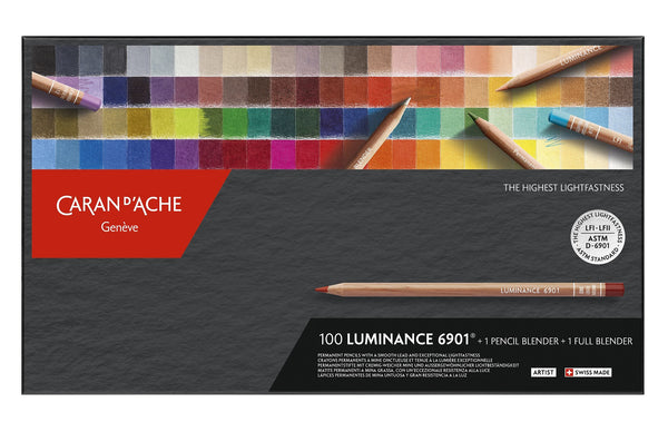 Boîte de 100 Crayons de couleurs Luminance + Blender