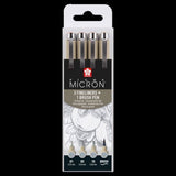 Set de 4 Pigma micron gris froid clair - Royal Talens