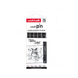 Pochette 5 feutres technique PIN Tatoo Art- Uni-ball