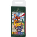 Feutre Pitt Artist Pen-Boîte de 6-Couleurs de base - Faber-Castell