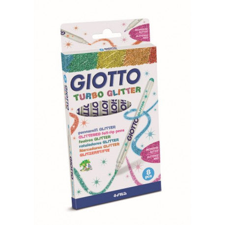 Feutres Giotto Turbo Glitter - Boîte de 8 - Giotto