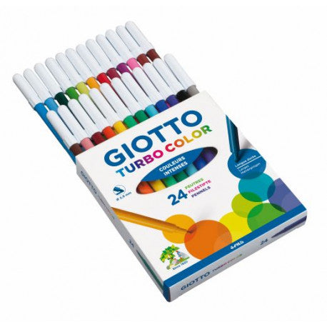 Feutres Giotto Turbo Color - Boîte de 12 ou 24 - Giotto