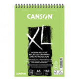 Bloc XL recyclé 25 feuilles A5 160gr/m² spiralé - Canson