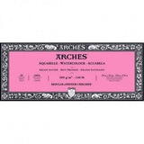 Bloc Aquarelle Arches 300gr/m² - Grain satiné - 20 feuilles - collé 4 cotés - 3 tailles - Canson