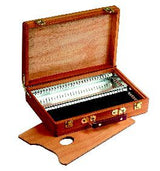 Boîte bois vide intérieur métal