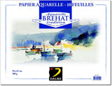 Pochette de 10 feuilles de papier aquarelle Bréhat - 300g/m²