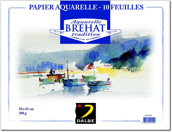 Papier aquarelle Bréhat en pochette 300g/m²