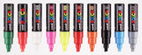 Marqueur POSCA pointe biseau large PC8K à l'unité