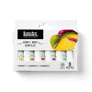 Set de 6 tubes de 22ml de peinture acrylique Liquitex Heavy Body couleurs vibrantes