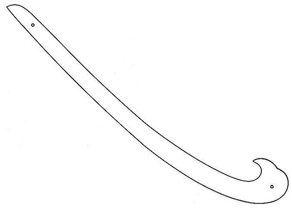 Courbe altuglas - 70cm