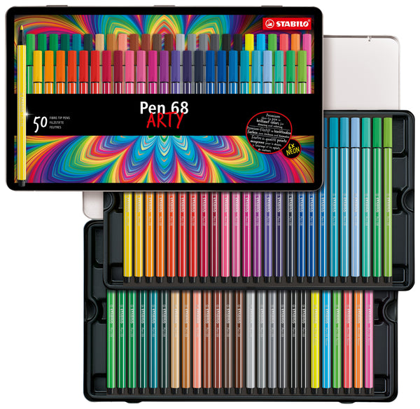 STABILO Crayon de couleur aquacolor ARTY, étui métallique
