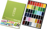 Boîte de 48 godets assortis de peinture aquarelle GANSAÏ semi-opaques