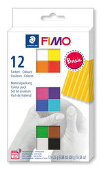 Coffret de 12 1/2 pains de Fimo Soft 25gr
