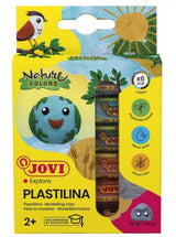 Pâte à modeler plastilina couleurs Nature x6 15g