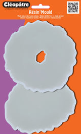 Moule silicone 2 géodes pour résine