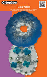 Moule silicone 2 géodes pour résine