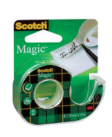 Ruban invisible Scotch® Magic™, 1 rouleau, 19 mm x 7,5 m + dévidoir manuel