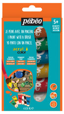 Set découverte Acrylcolor basique 6 x 20 ml couleurs assorties