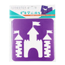 Pochettes de 6 pochoirs plastique - 8 modèles