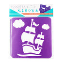 Pochettes de 6 pochoirs plastique - 8 modèles