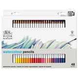 Winsor & Newton set de 48 crayons de couleurs aquarellables