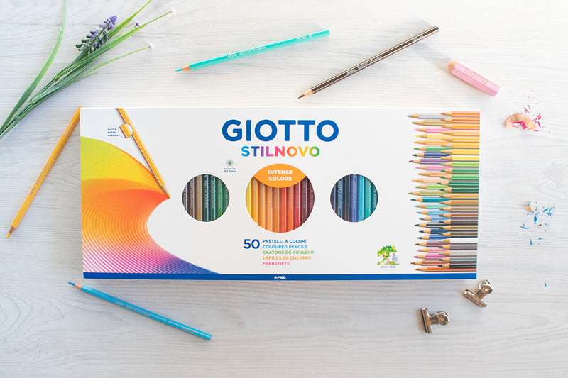 Boîte de 50 crayons de couleurs Stilnovo