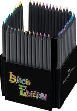 Etui de 50 crayons de couleurs Black Edition
