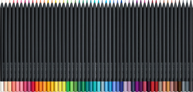 Etui de 50 crayons de couleurs Black Edition