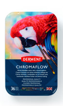 Boîte métal 36 crayons de couleurs Chromaflow