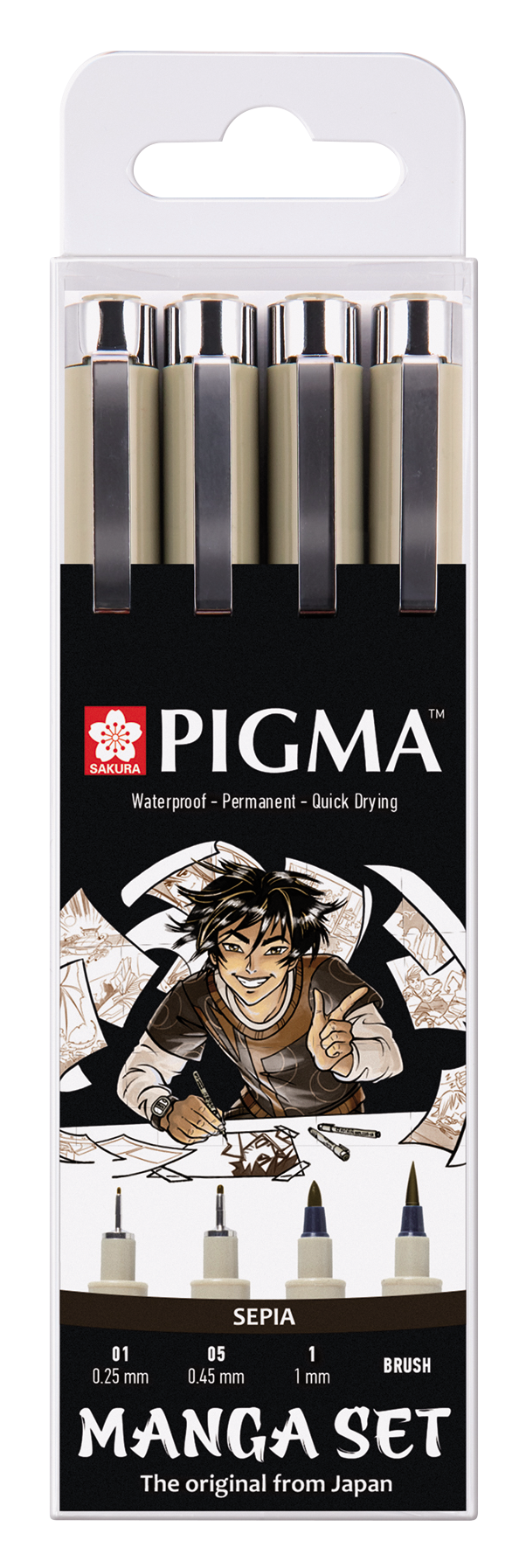 Sakura Pigma Micron Manga Pen Set | La Casa del Arte Sakura Pigma Micron Manga Pen Set | La Casa del Arte