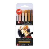 Set Portrait de 6 feutres Coloring Brush Pen KOI