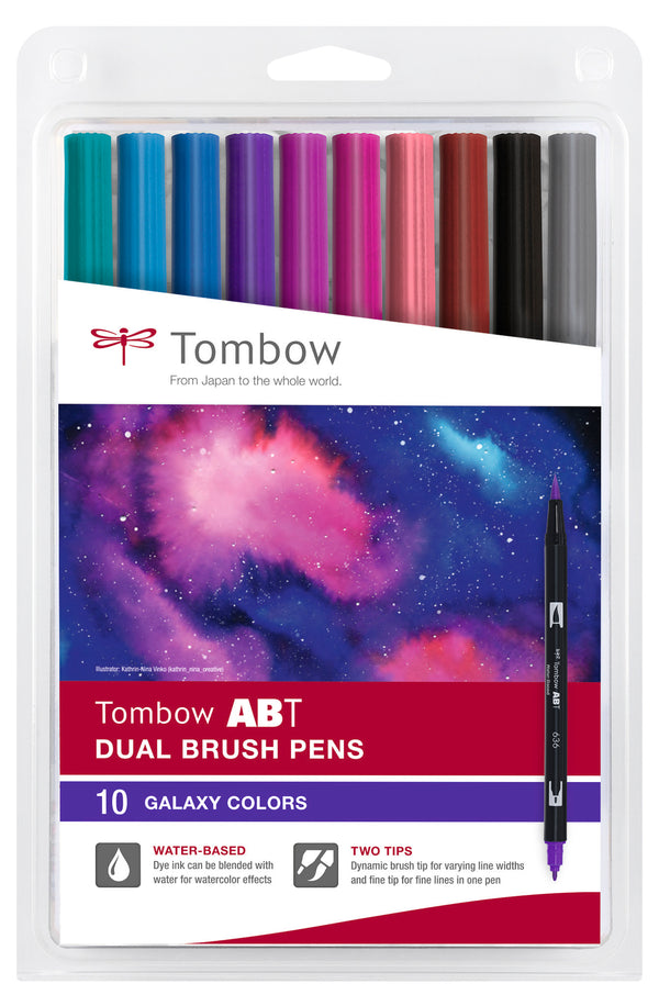 Pochette de 10 Feutres dual brush pen ABT "Galaxy"