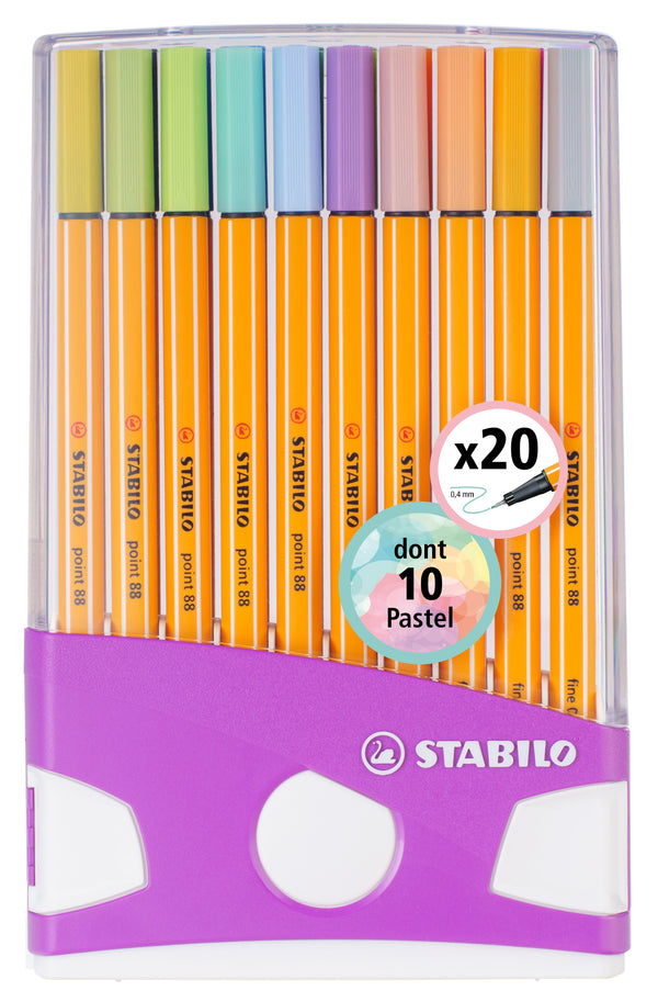 Feutre Pen 68 Boite Colorparade de 20 dont 10 pastels