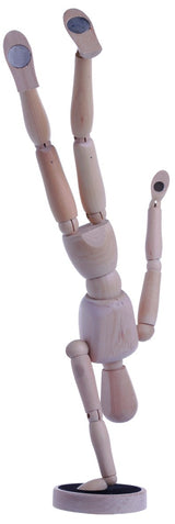 Mannequin bois magnetique
