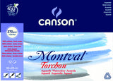 Papier aquarelle Montval bloc 270gr Grain Torchon
