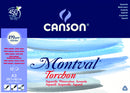 Papier aquarelle Montval bloc 270gr Grain Torchon