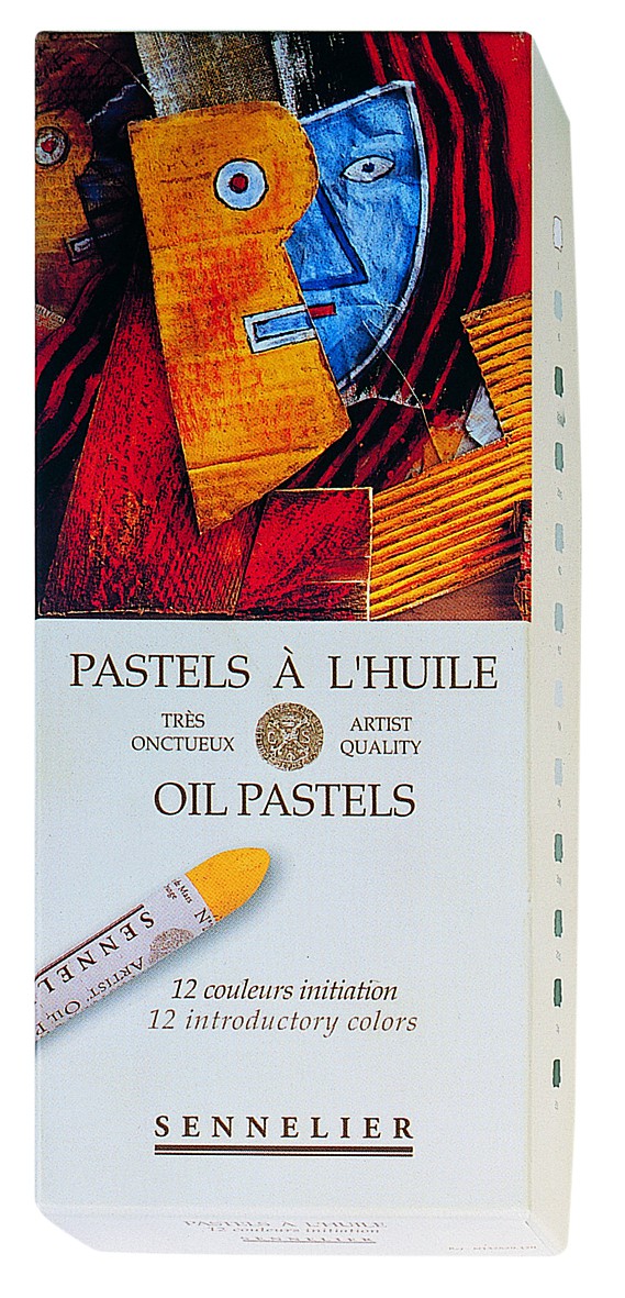 Boîte 12 pastels à l'huile initiation