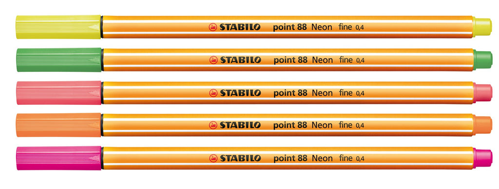 STABILO Stylo-feutre Point 88®, pointe fine, corps orange